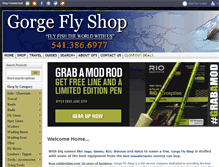 Tablet Screenshot of gorgeflyshop.com